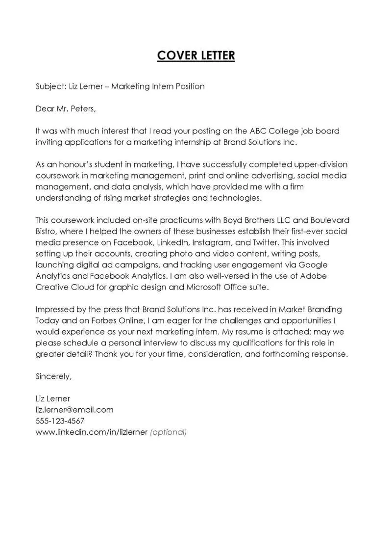42263 project management cover letter