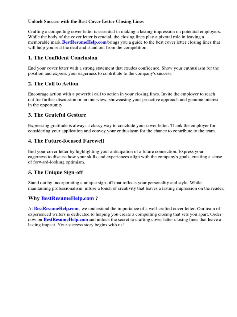 42265 cover letter closing