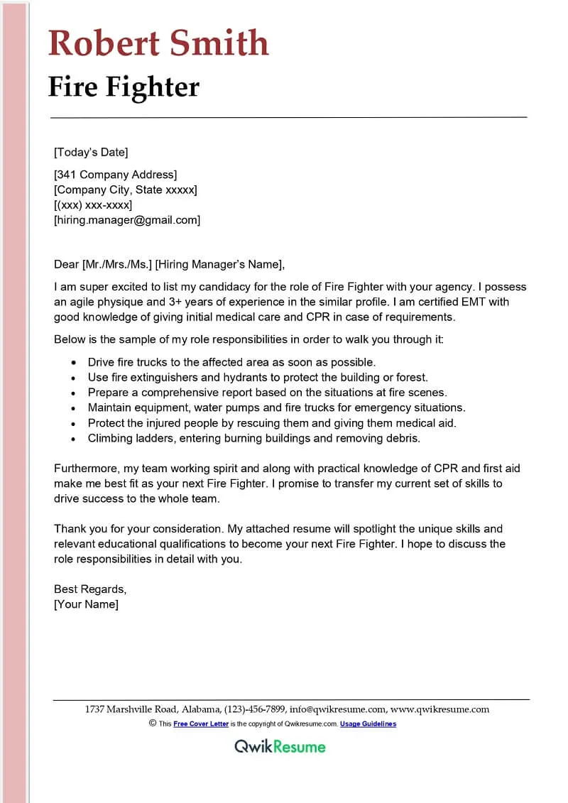 42270 cover letter formatting