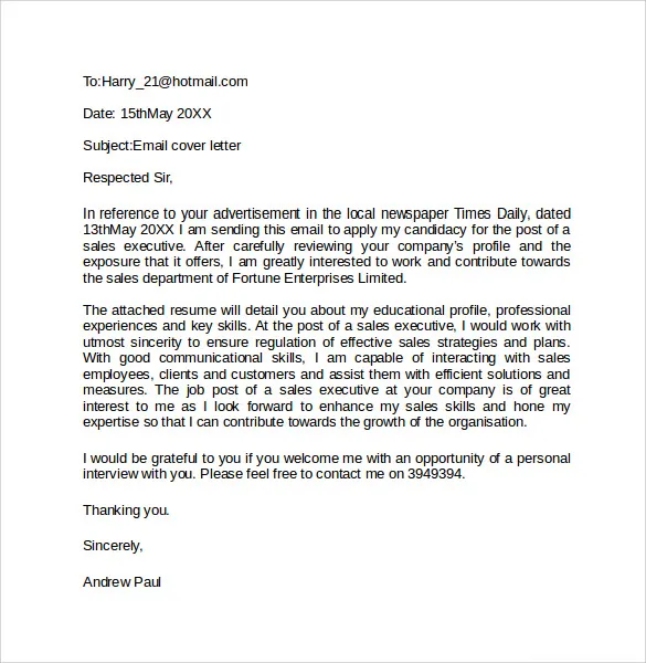 42275 e mail cover letter 3