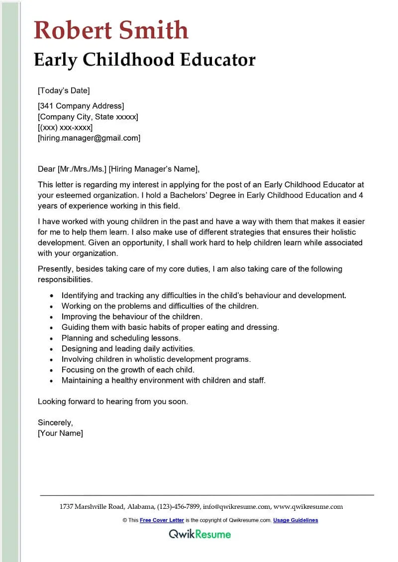 42285 experienced teacher sample