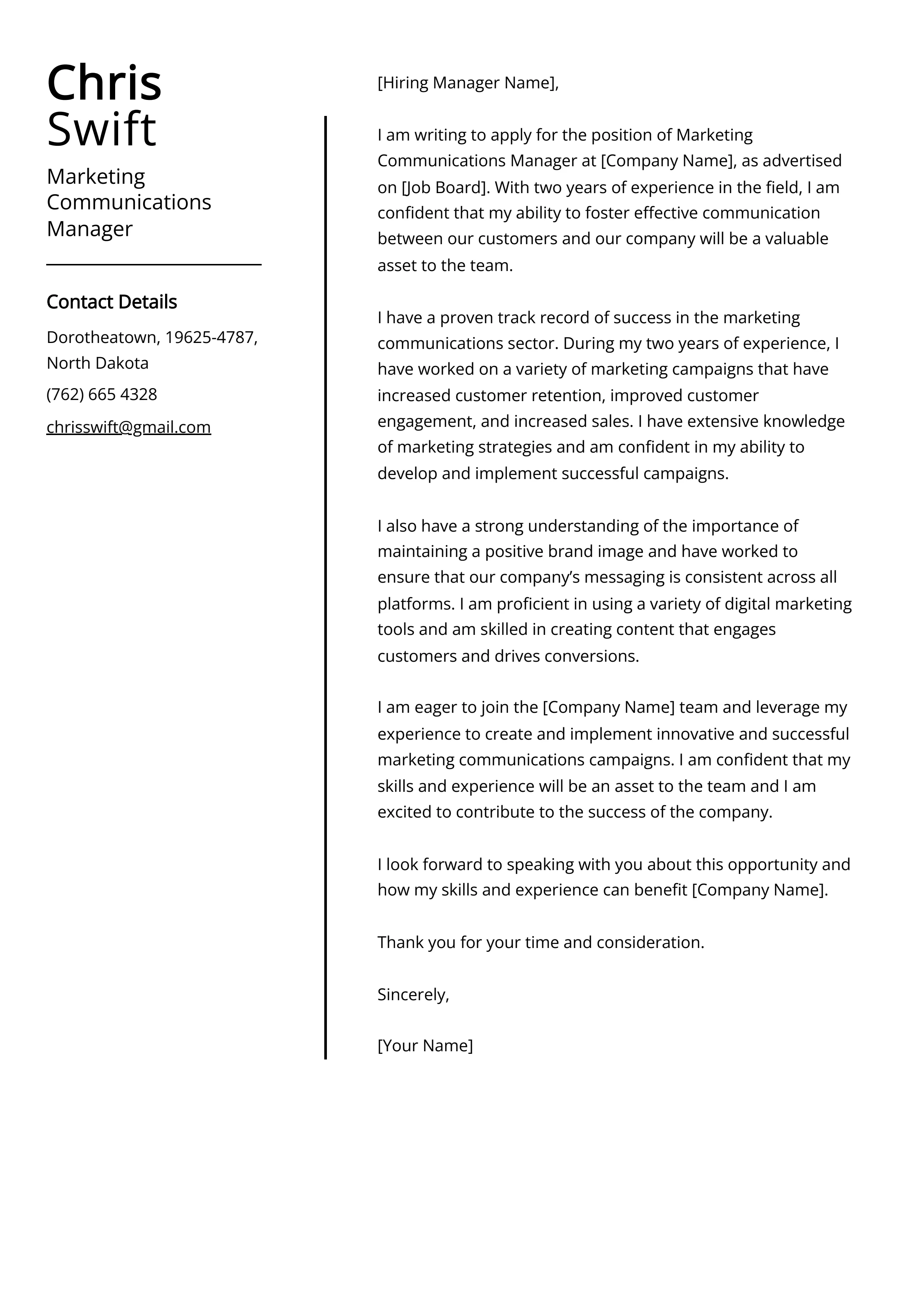 42287 marketing job application
