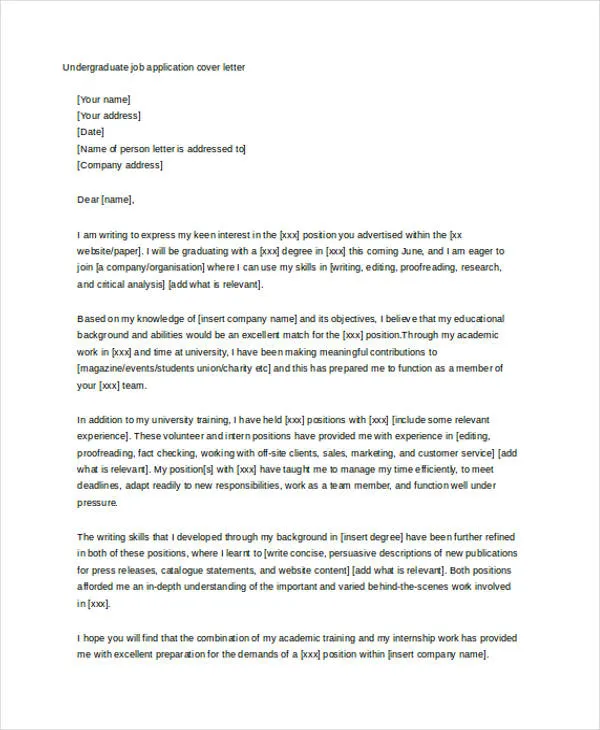 42301 student cover letter examples