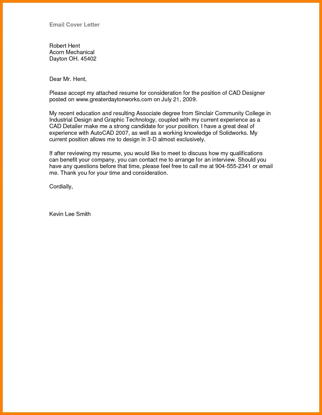 42307 cover letter formatting
