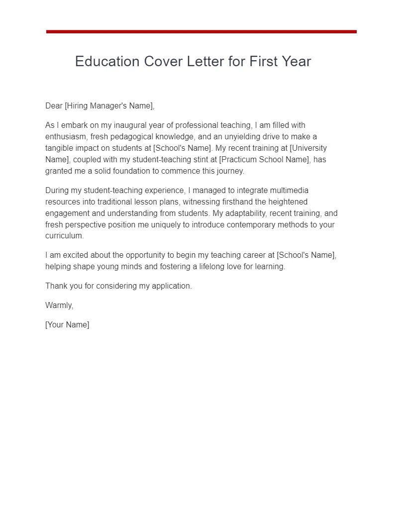 42323 cover letter formatting education