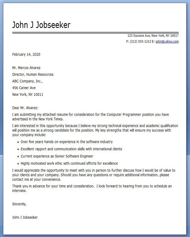 42327 cover letter structure