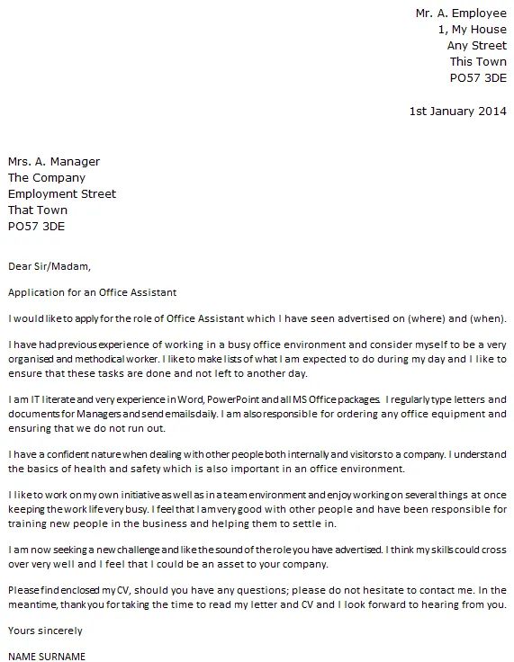 42330 cover letter formatting