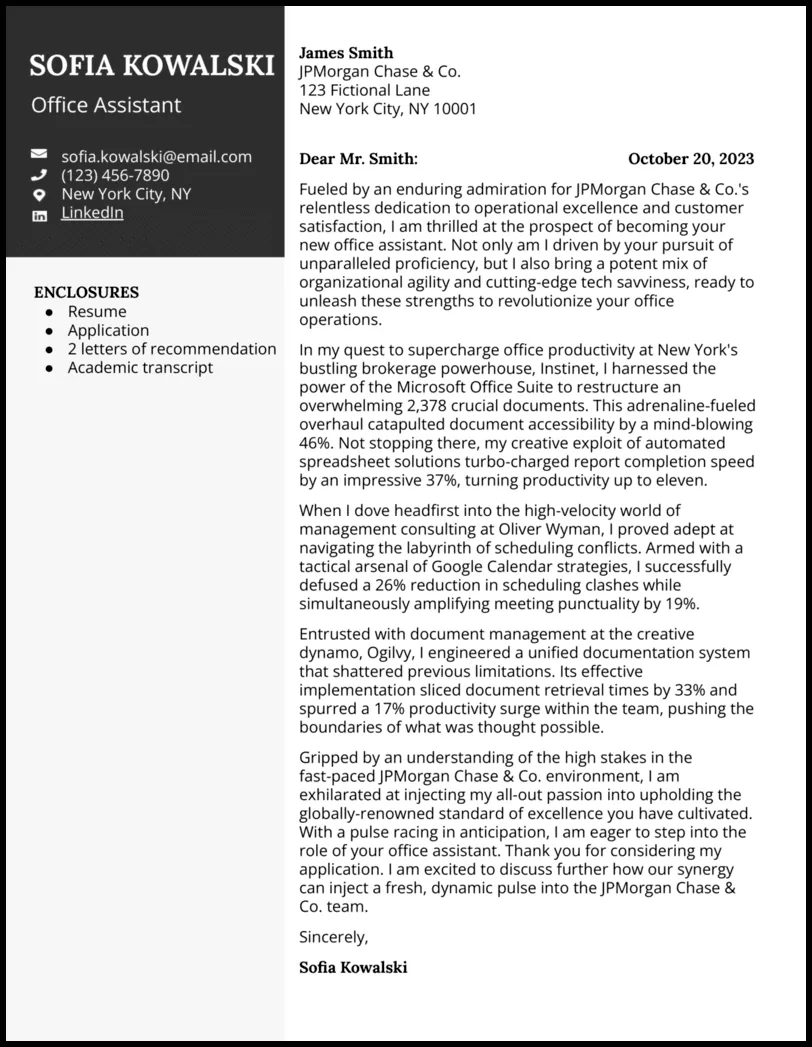 42330 office assistant communication