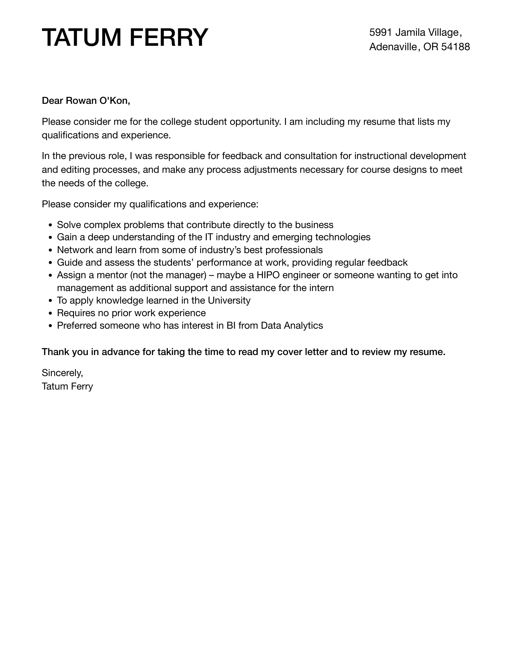 42332 internship cover letter
