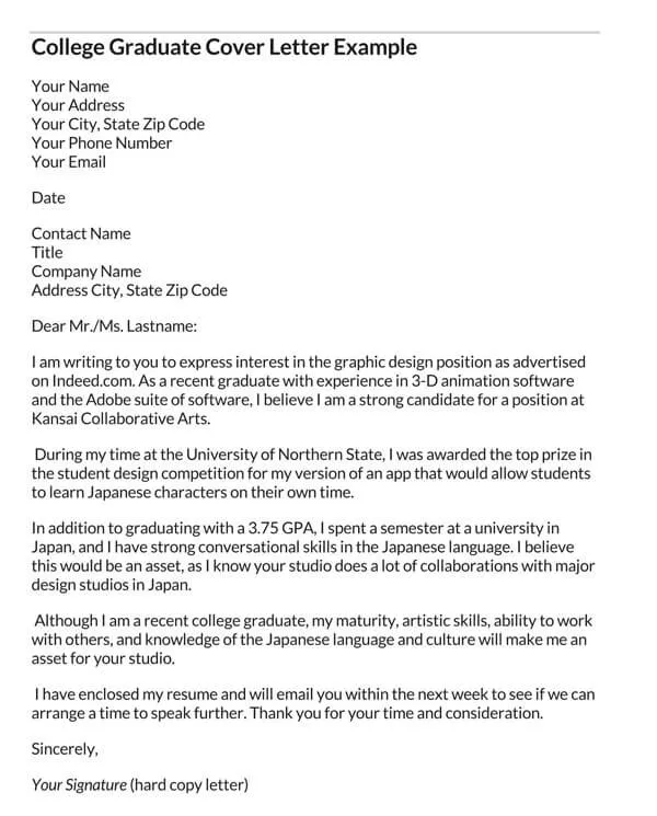 42332 part time job cover letter
