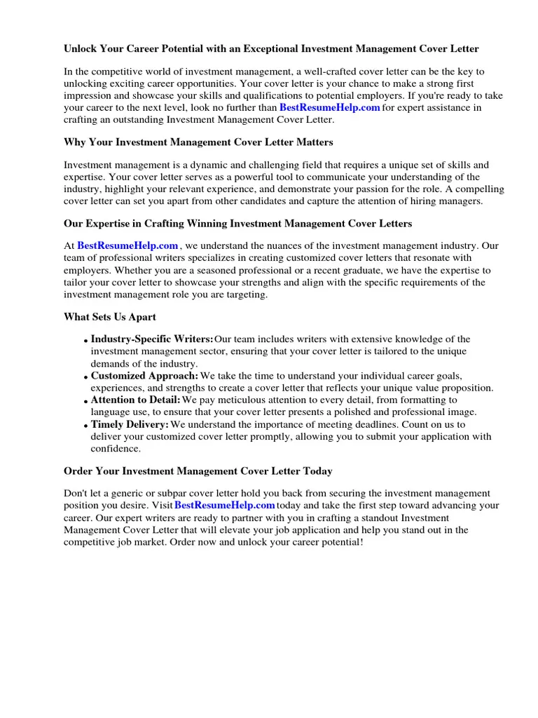 42337 investment management cover letter header