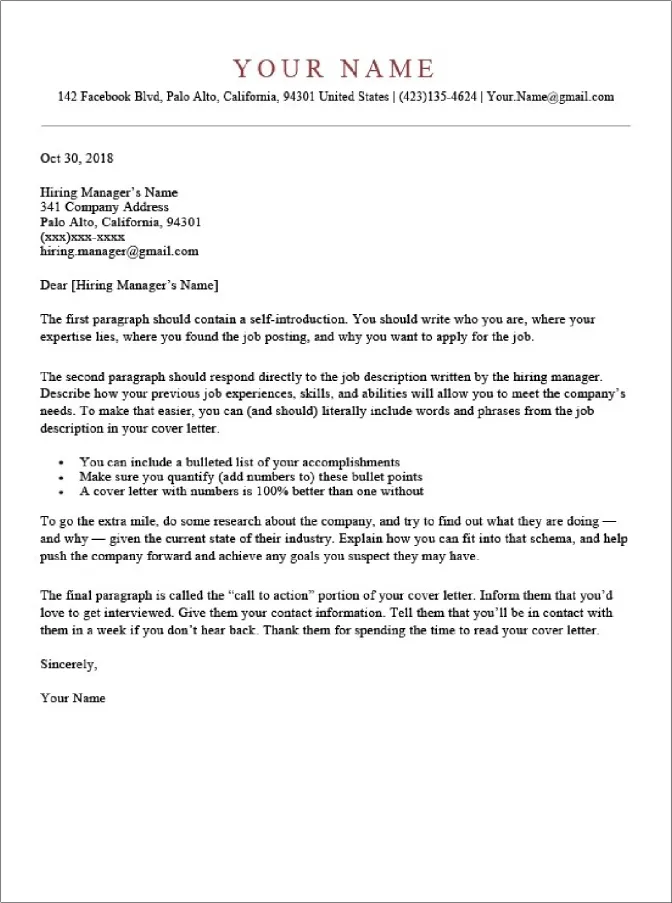 42346 cover letter formatting