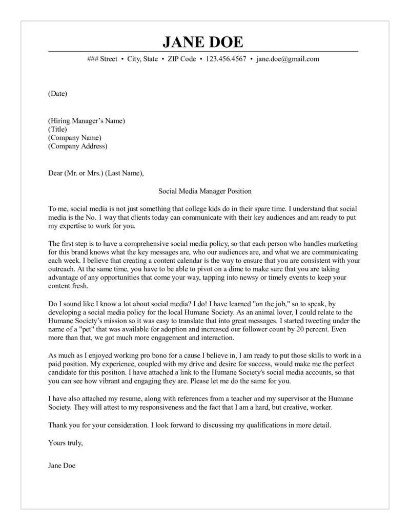 42353 cover letter formatting