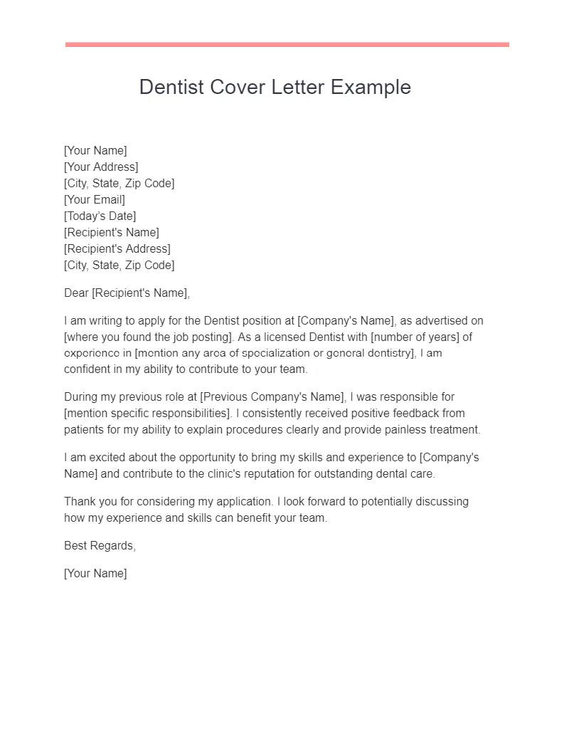 42361 dental assistant cover letter writing
