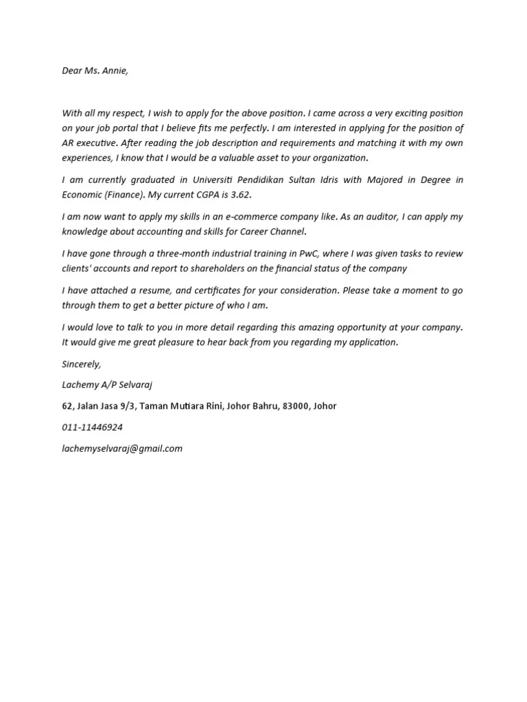 42364 cover letter writing