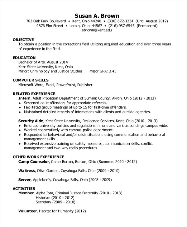 42368 resume education example