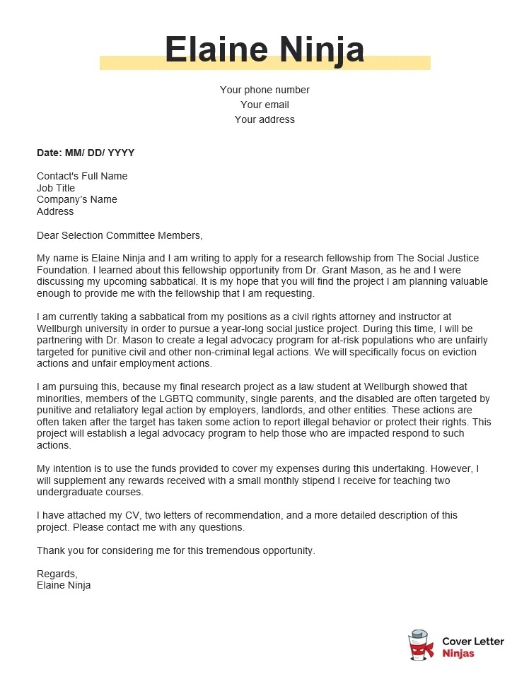 42372 research experience cover letter