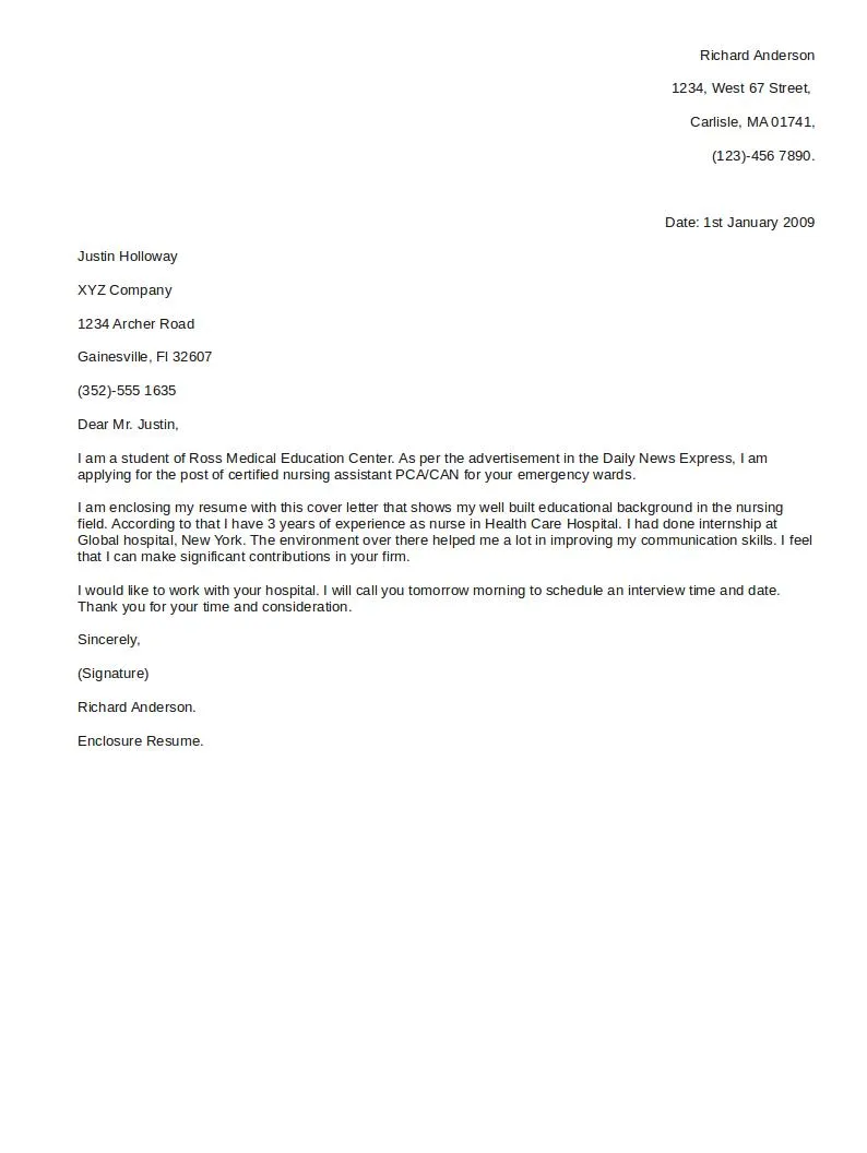 42383 achievement cover letter