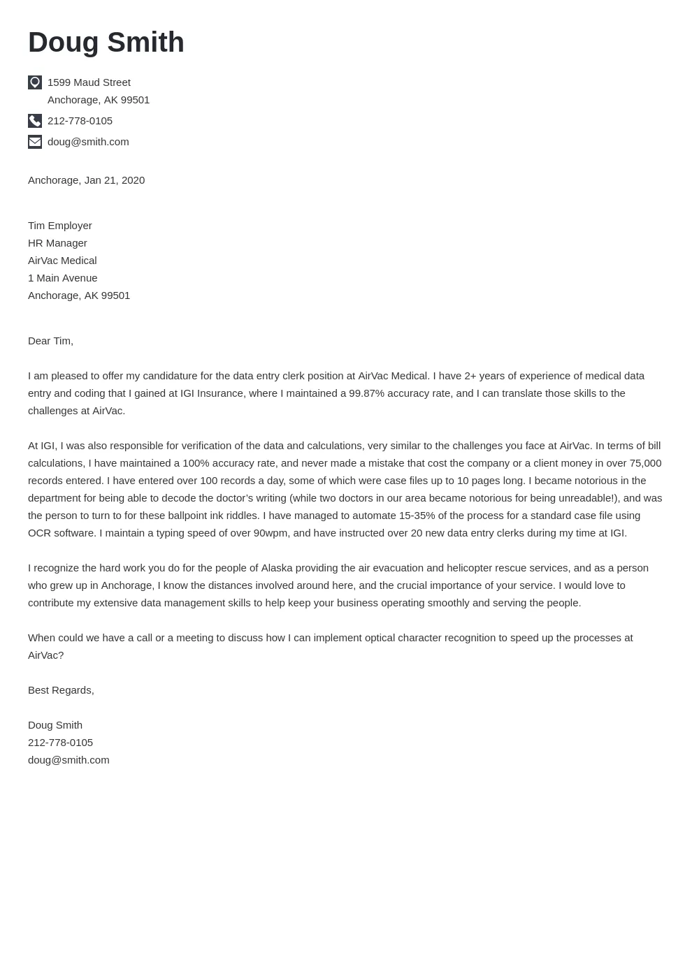 42408 cover letter formatting
