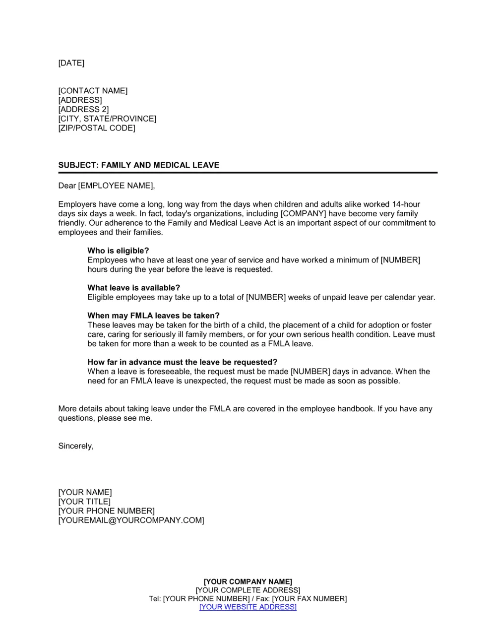 42414 fmla cover letter employee info