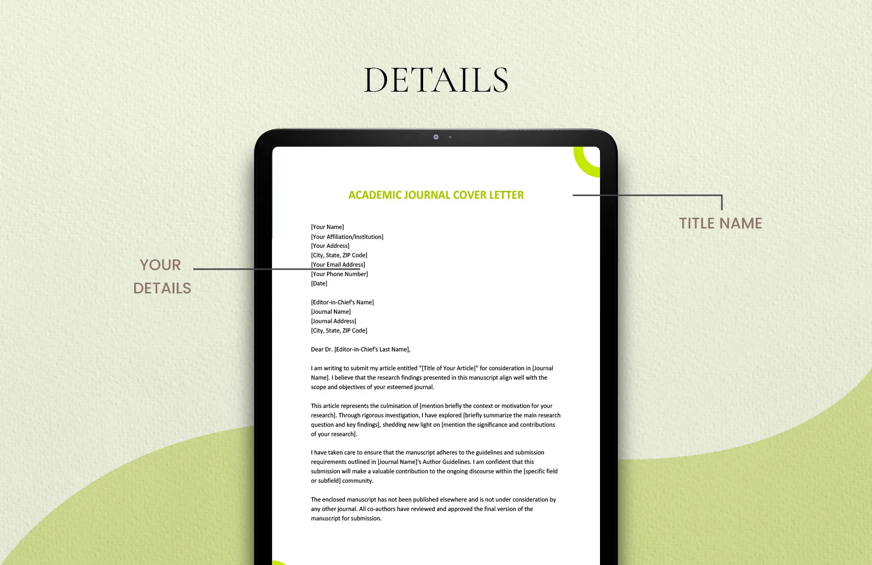 42416 cover letter compelling