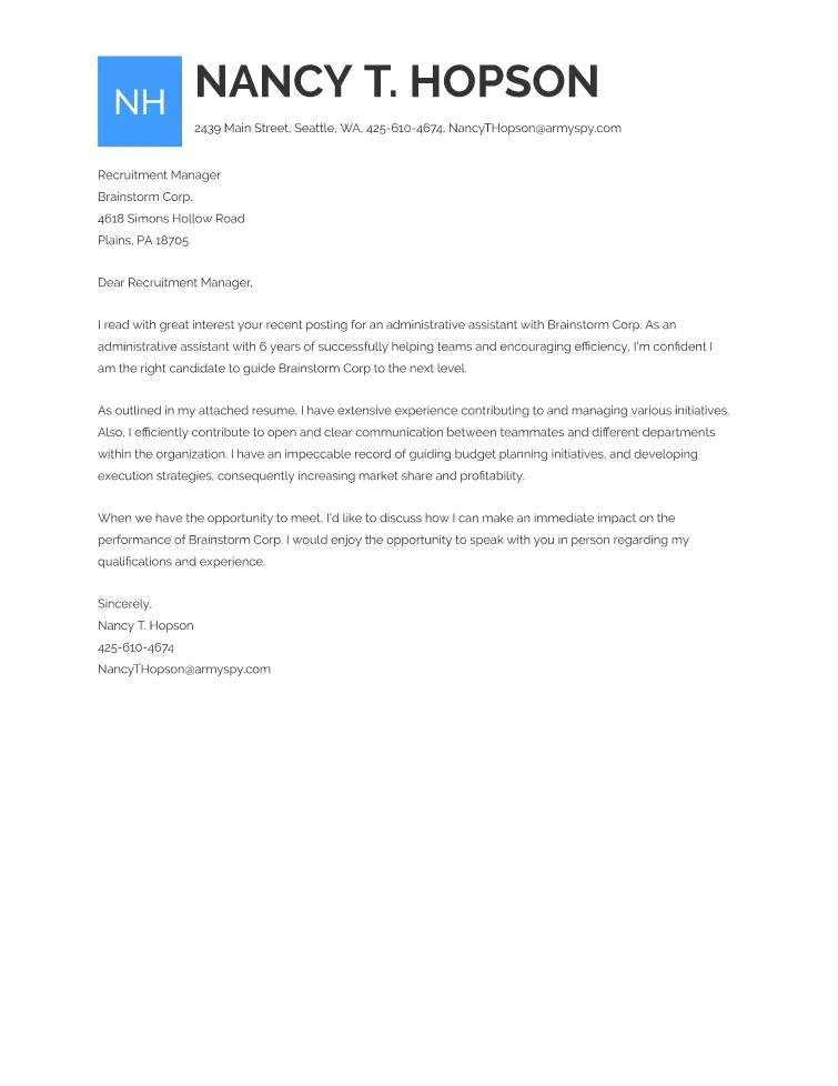 42417 cover letter admin 6