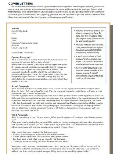 42421 cover letter formatting