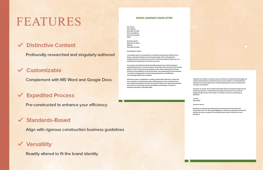 42422 dental assistant cover letter tips