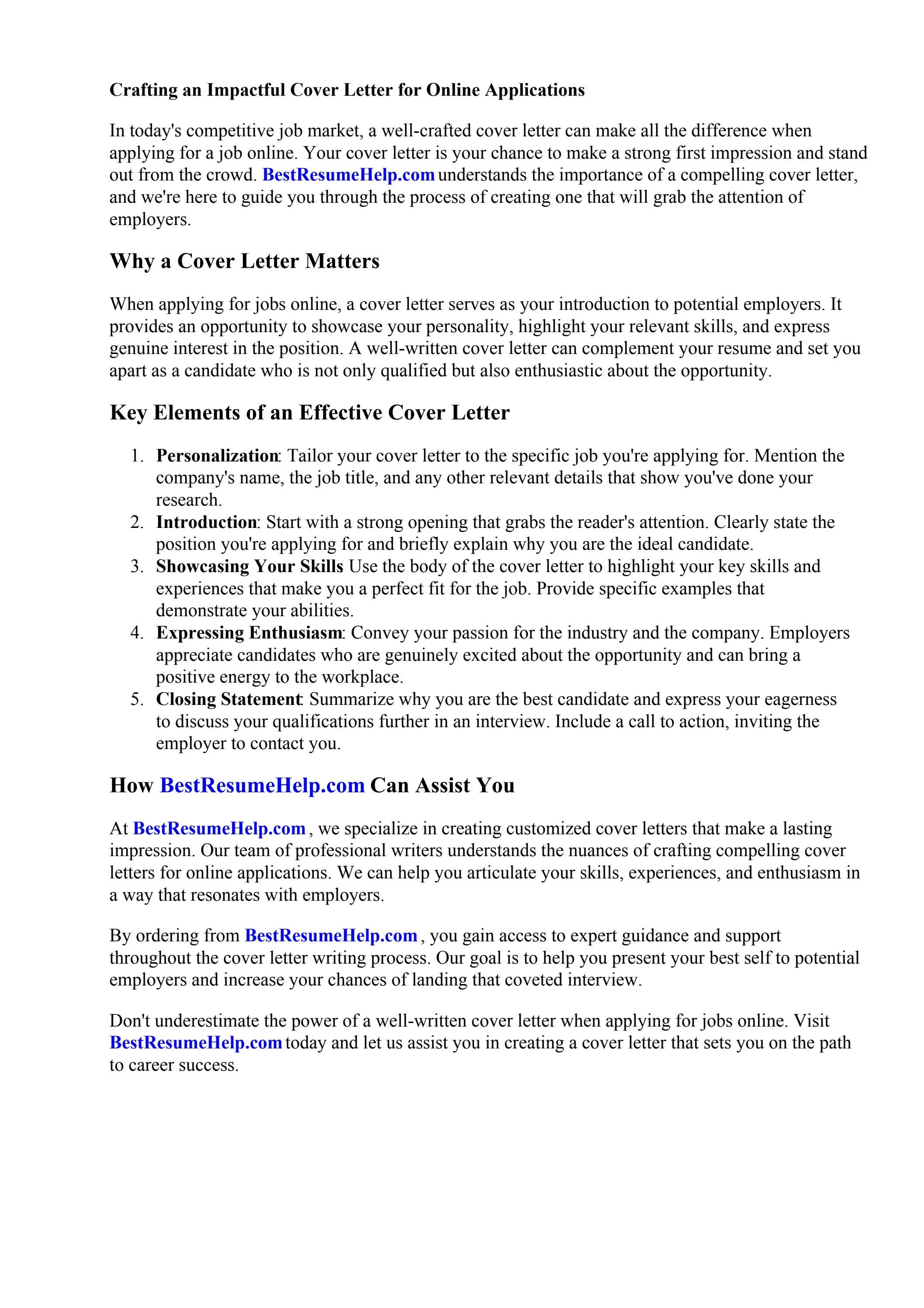 42425 proofreading cover letter