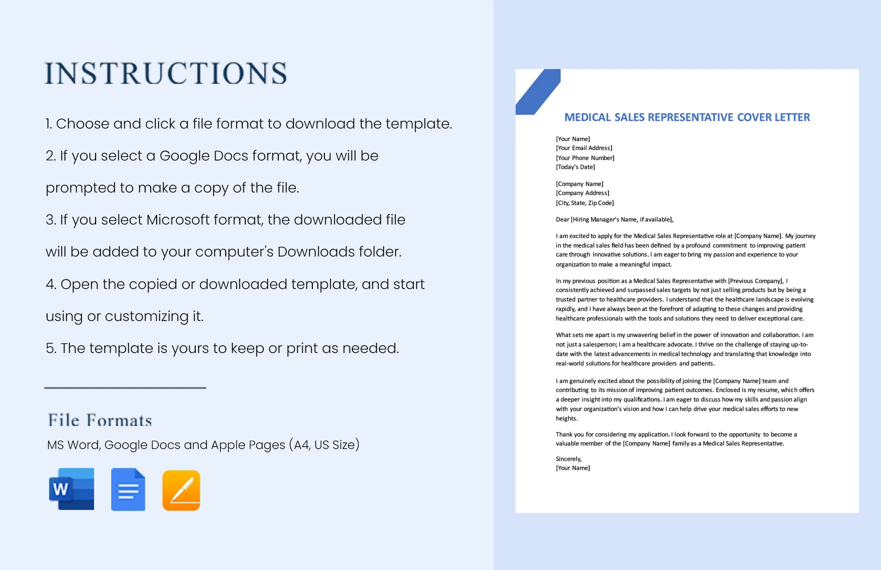 42428 medical sales cover letter company research