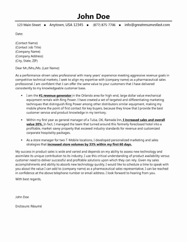 42428 medical sales cover letter mistakes