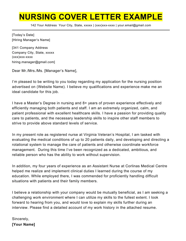 42430 nurse cover letter mistakes