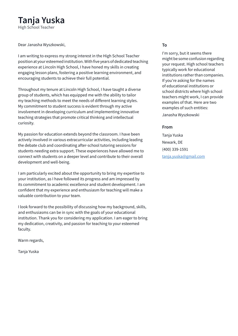 42431 cover letter closing example
