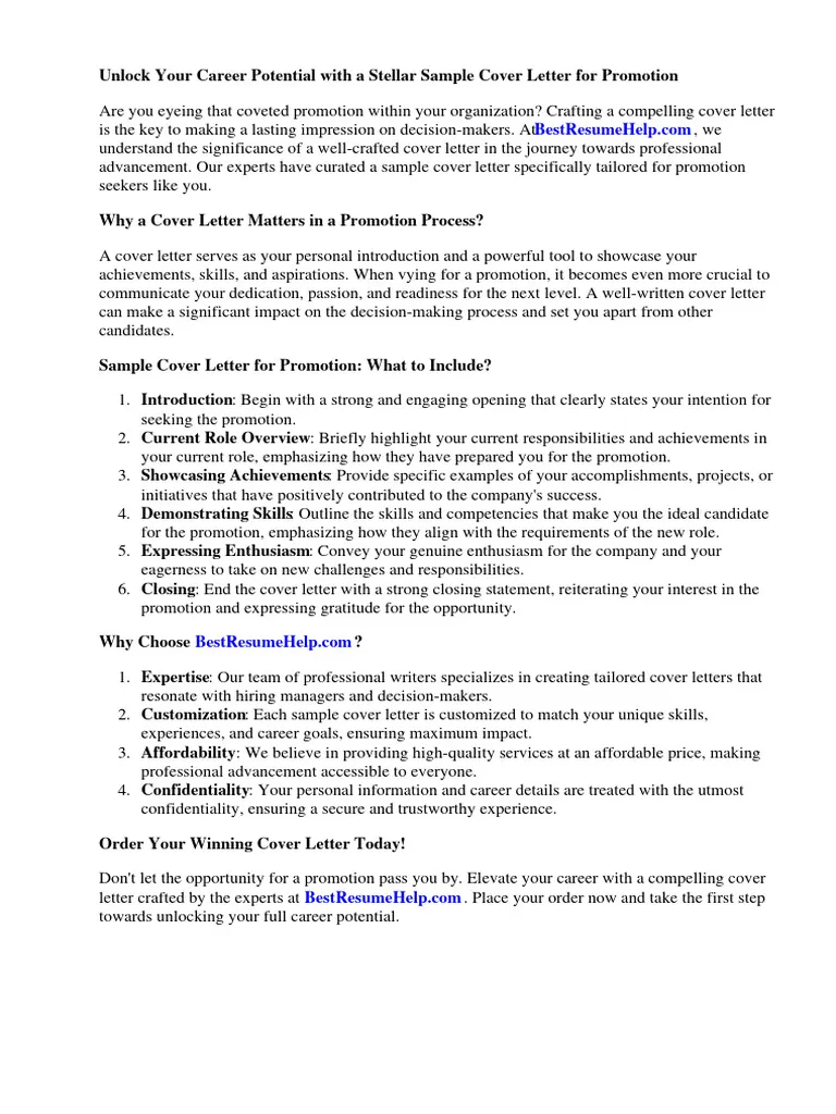 42440 cover letter promotion enthusiasm