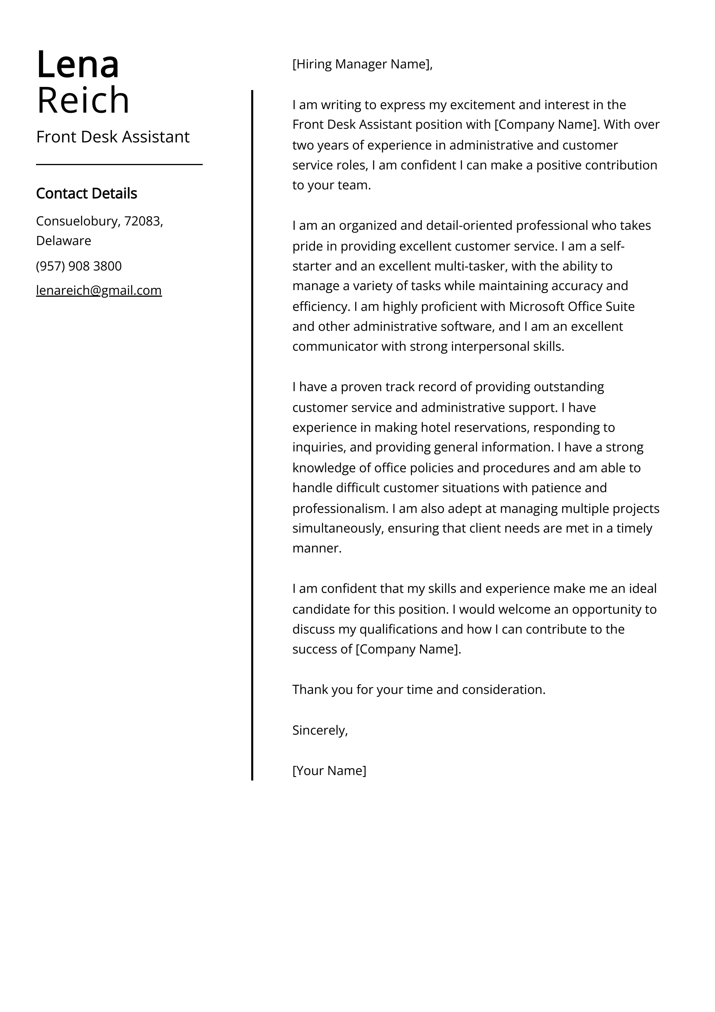 42445 cover letter structure