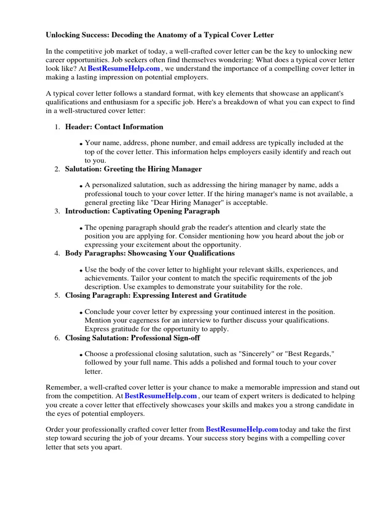 42448 cover letter formatting