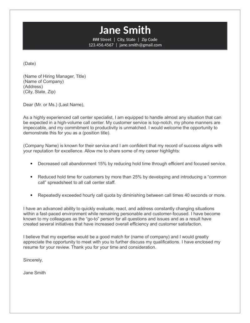 42457 concise cover letter