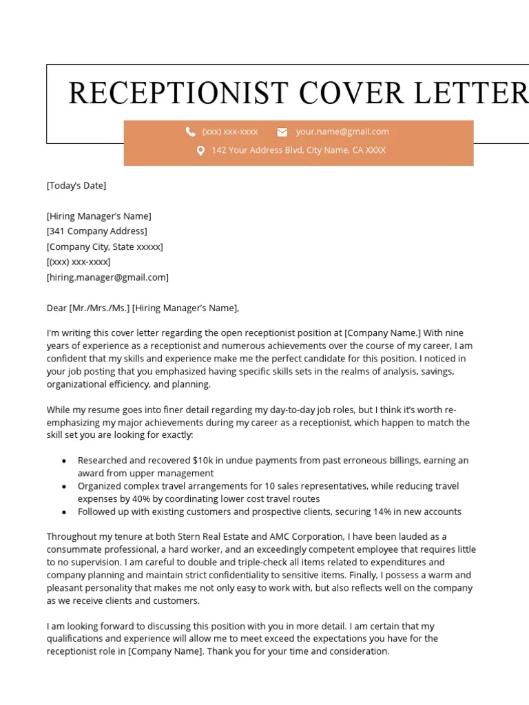 42462 receptionist cover letter image1