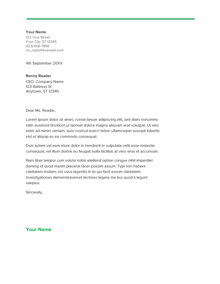 42464 modern cover letter template