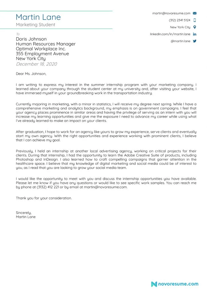 42471 formatting cover letter