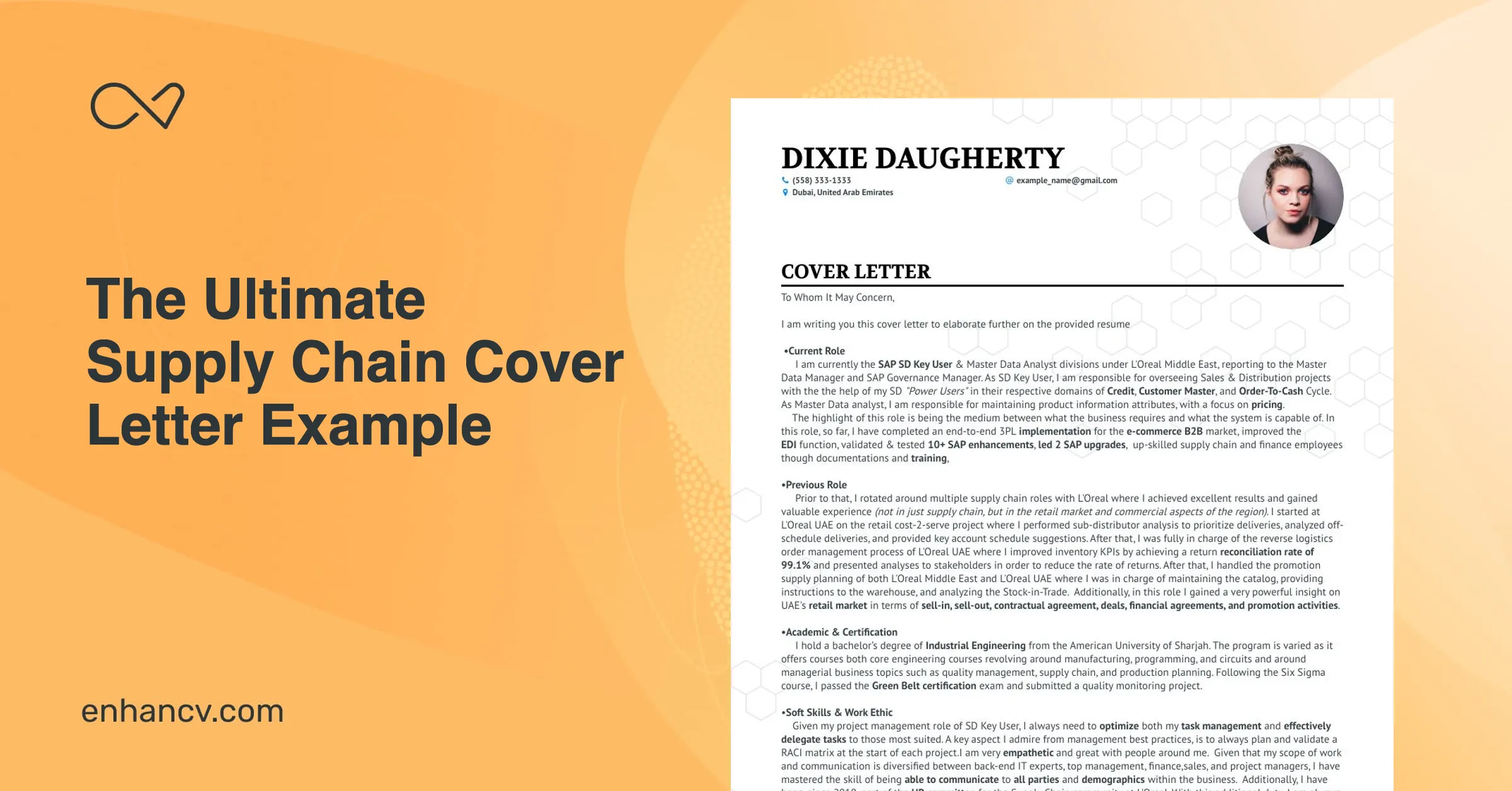 42474 supply chain cover letter action verbs