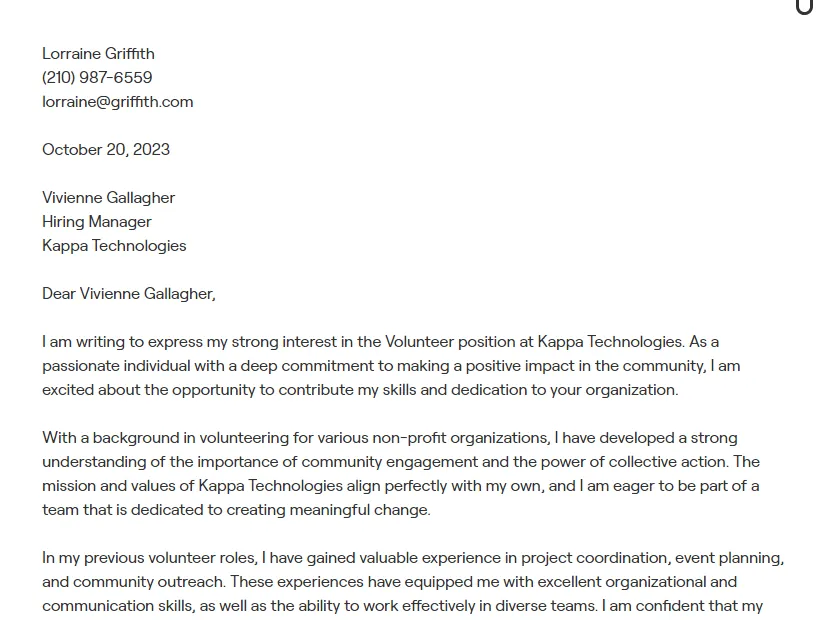 42477 cover letter sample volunteer 5