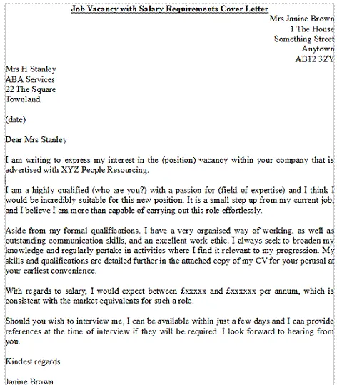42480 cover letter samples