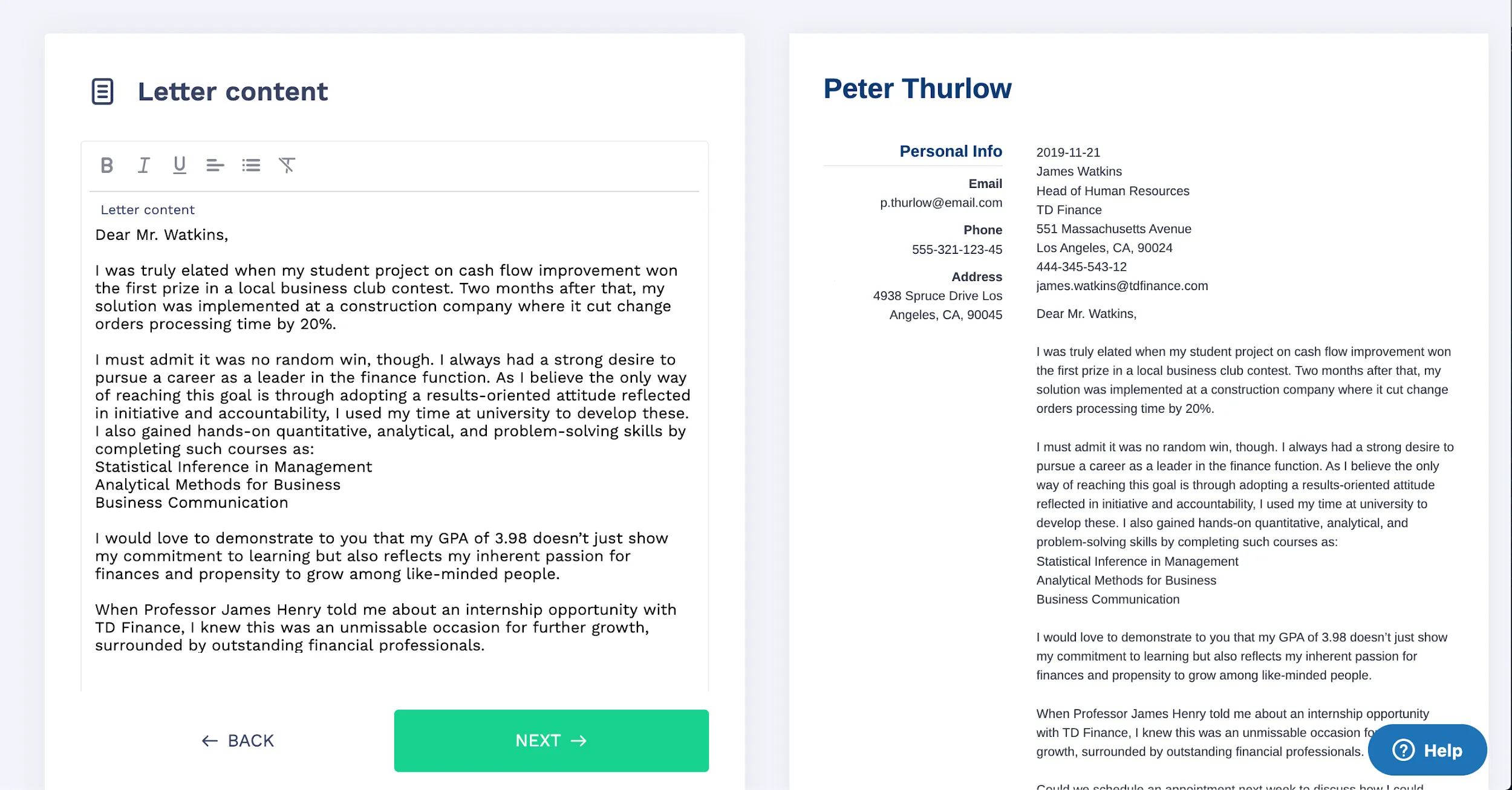 42482 proofreading cover letter