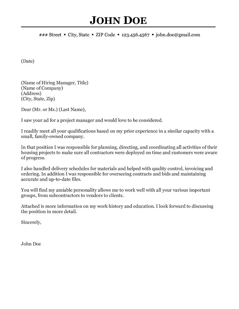 42491 cover letter structure