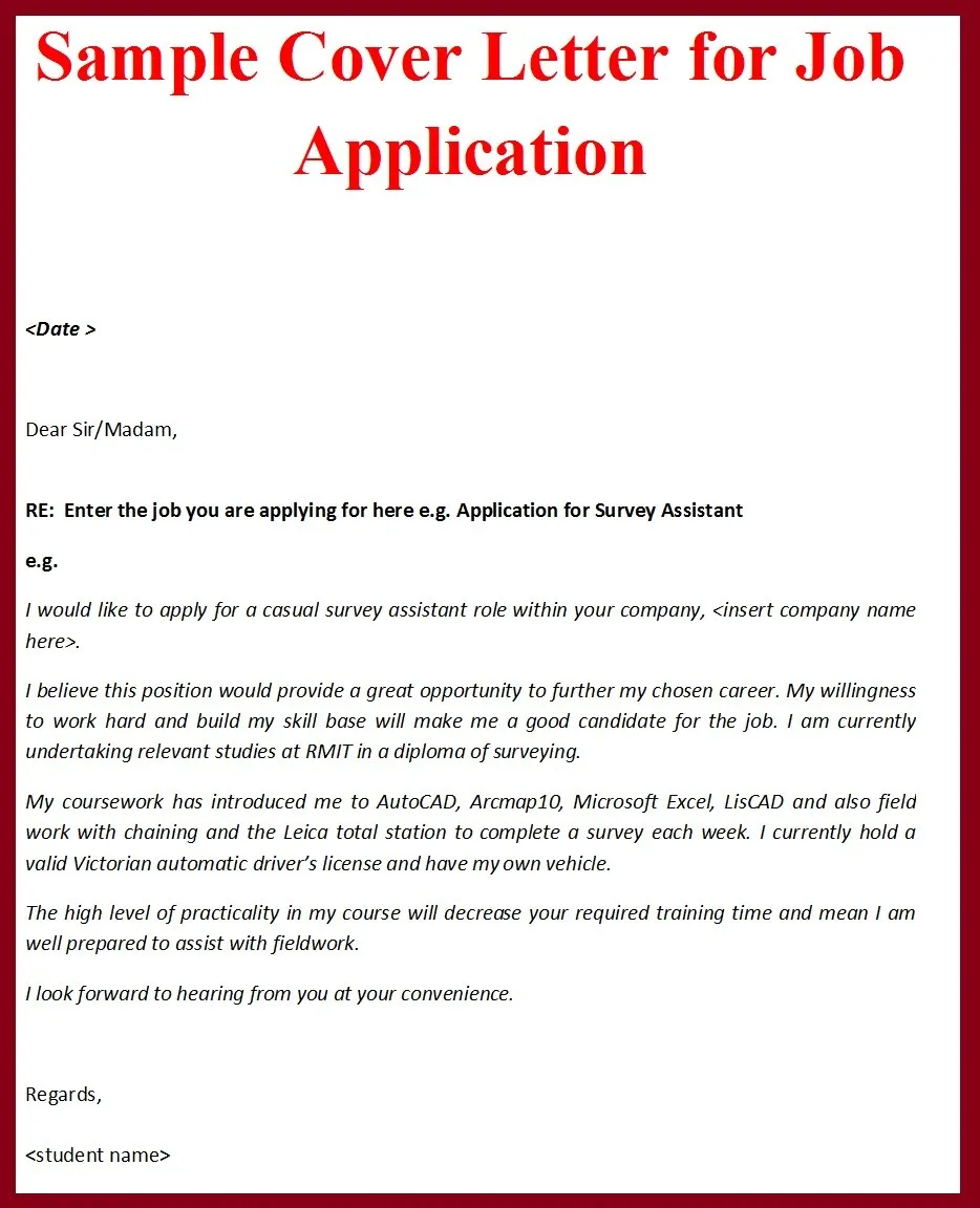 42494 tailoring cover letter