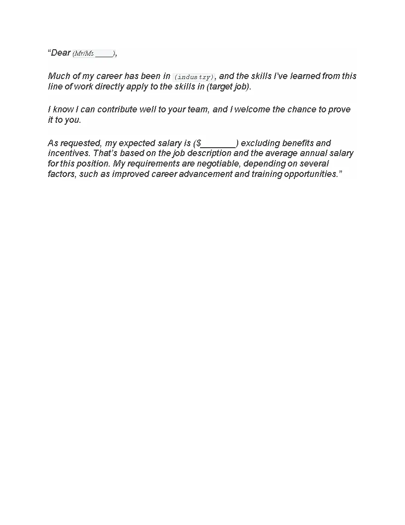 42499 cover letter formatting