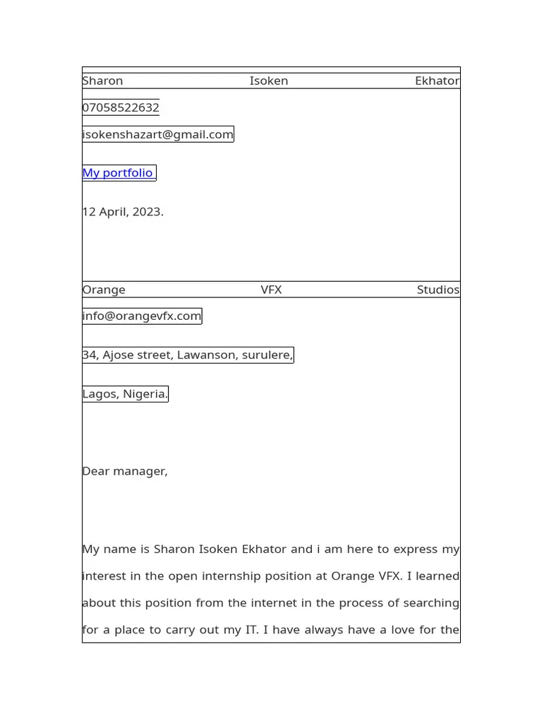 43656 internship cover letter pdf