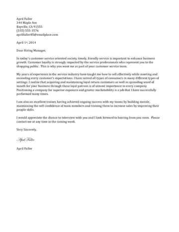43657 problem solver cover letter