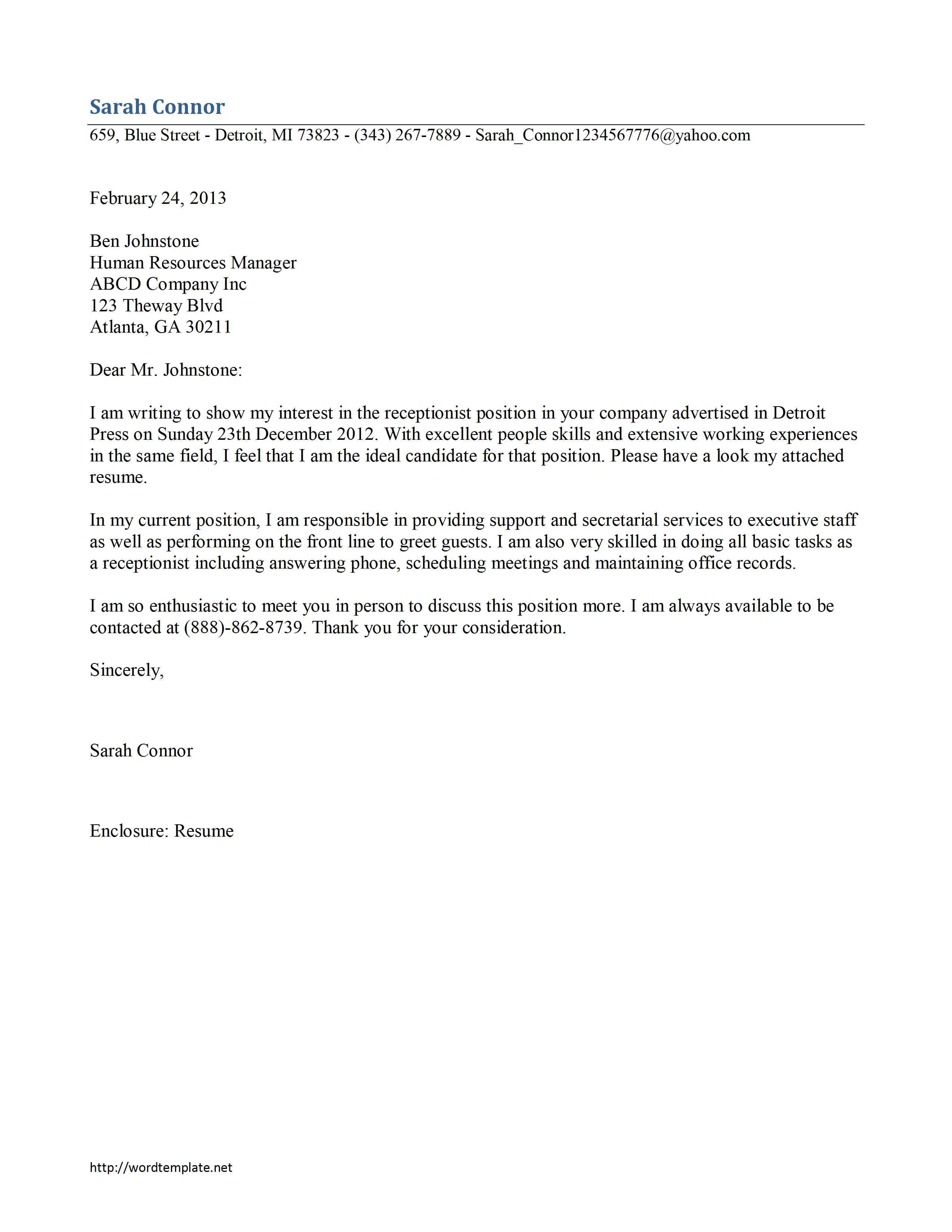 43660 header cover letter